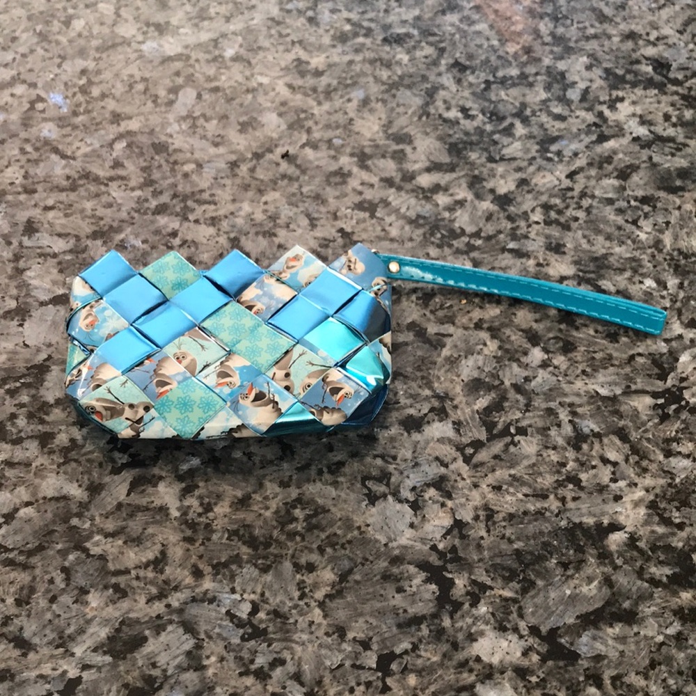 Frozen change purse wristlet